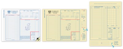Custom Marine Service Orders - Classic, 3 Parts, 1 Color Printing, 11 X 8 1/2 ,500/Pack