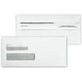Custom Double Window Security Self Seal Envelope, 1 Color Printing, 9 x 4-1/8, 500/Pack