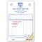 Custom Service Station Register Form, Classic Design,  Small Format, 3 Parts, 1 Color Printing, 4 x