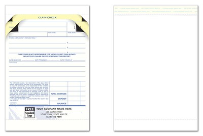 Custom Jewelry Repair Orders with Envelope, 3 Parts, 1 Color Printing, 5 2/3 x 7 3/4, 250/Pack