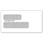 Custom Double Window Envelopes with Security lining, 1 Color Printing, 6-7/8" x 3-5/8", 500/Pack