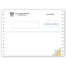Custom Multi Purpose Forms, Continuous, 3 Parts, 1 Color Printing, 8 1/2 x 7, 500/Pack
