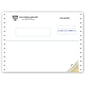 Custom Multi Purpose Forms, Continuous, 2 Parts, 1 Color Printing, 8 1/2" x 7", 500/Pack