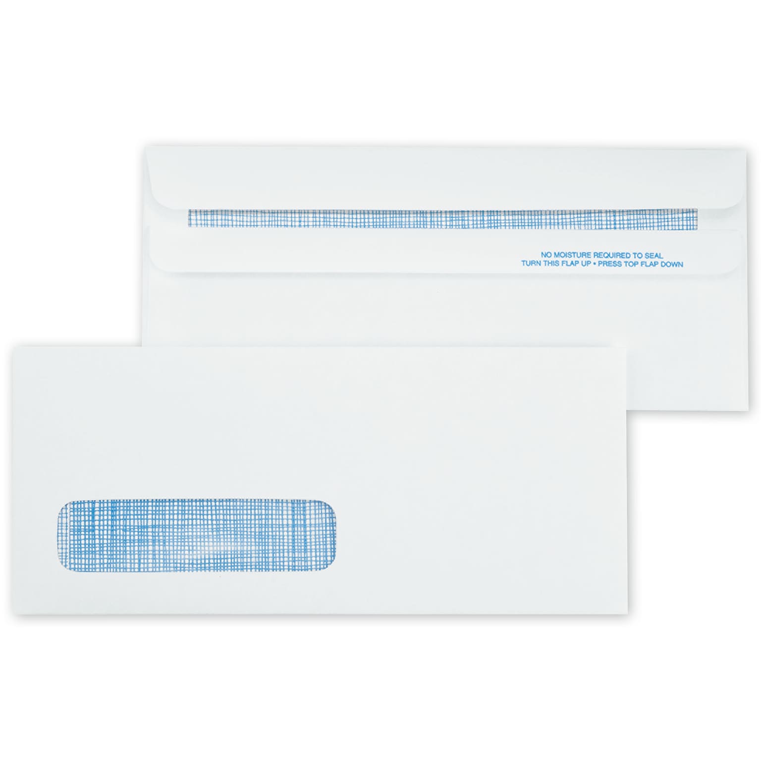 Custom #8 Single Window Security Envelope, Self-Seal, 1 Color Printing, 8-5/8 x 3-5/8, 500/Pack