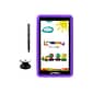 Linsay 7 Tablet with Holder, Pen, and Case, WiFi, 2GB RAM, 32GB Storage, Android 12, Purple/Black (