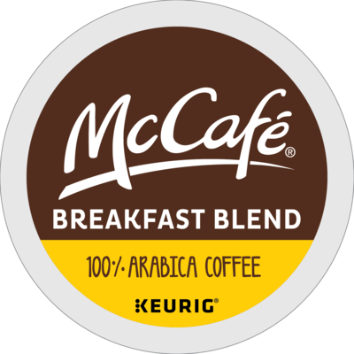 McCafe Breakfast Blend Coffee Keurig® K-Cup® Pods, Light Roast, 96/Carton (080412CT)