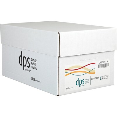 Diversity Products Solutions by Staples Copy Paper, 8.5 x 11, 20 lbs., White, 500 Sheets/Ream, 10 Reams/Carton (DPS08511)