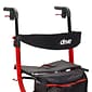 Drive Medical Nitro Euro Style Rollator Rolling Walker Red (RTL10266)