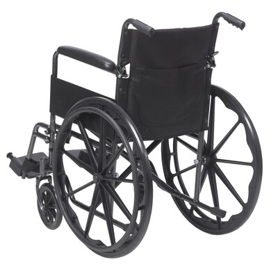 Drive Medical Silver Sport 1 Wheelchair with Full Arms and Swing away Removable Footrest (SSP118FA-SF)