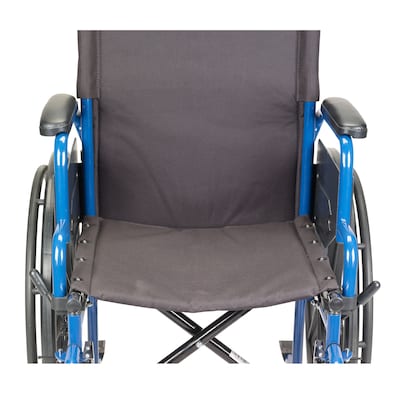 Drive Medical Blue Streak Wheelchair with Flip Back Desk Arms Swing Away  Footrests 20 Seat (BLS20FB