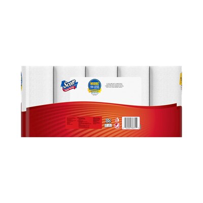 Scott Choose-A-Sheet Kitchen Roll Paper Towel, 1-Ply, 102 Sheets/Roll, 15 Rolls/Pack (36371/55417)