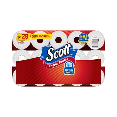 SKILCRAFT Kitchen Roll Paper Towel, 1-Ply, 13.63 x 22.25, 85 Towels/Roll,  30 Rolls/Box, GSA 8540011699010