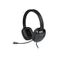 Cyber Acoustics AC Stereo Headset, Over-the-Head, Black (AC-6012)
