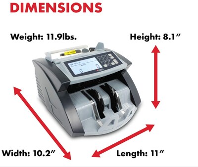 Cassida 5520 Series Bill Counter, Gray (5520UV/MG)