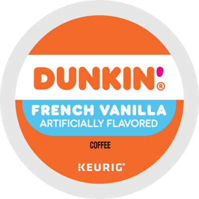 Dunkin French Vanilla Coffee, Keurig® K-Cup® Pods, Medium Roast, 22/Box (400847)