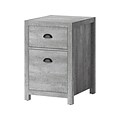 Whalen Fallbrook 2-Drawer Vertical File Cabinet, Letter/Legal Size, 26.25H x 17W x 20D, Smoked Ash (SPUS-FBSF-GM)