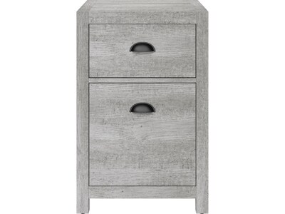Whalen Fallbrook 2-Drawer Vertical File Cabinet, Letter/Legal, Smoked Ash, 20" (SPUS-FBSF-GM)