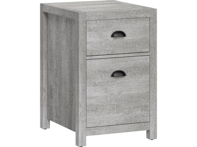 Whalen Fallbrook 2-Drawer Vertical File Cabinet, Letter/Legal, Smoked Ash, 20" (SPUS-FBSF-GM)