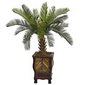 Nearly Natural 3’H Cycas Tree in Wood Planter (5972)