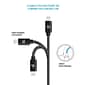 Apple Certified Durable Lightning Cable for iPhone, iPad, 4ft Black (LGHTMFI4FT-BLK)