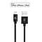 Apple Certified Durable Lightning Cable for iPhone, iPad, 4ft Black (LGHTMFI4FT-BLK)