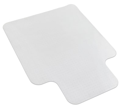 Mount-It! Carpet Chair Mat with Lip, 35.5 x 47, Clear Vinyl (MI-7817)