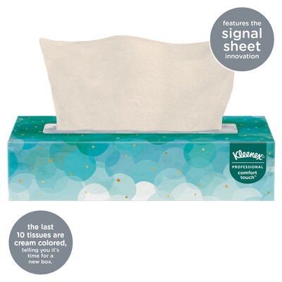 Kleenex Standard Facial Tissue, 2-Ply, White, 100 Sheets/Box, 36 Boxes/Pack (21400CT)