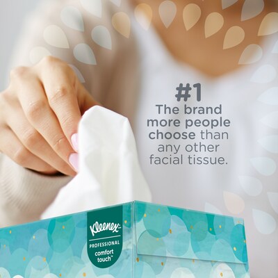 Kleenex Standard Facial Tissue, 2-Ply, White, 100 Sheets/Box, 36 Boxes/Pack (21400CT)