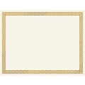 Great Papers Braided Foil Certificates, 8.5 x 11, Beige/Gold, 15/Pack (963006)