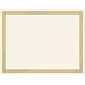 Great Papers Braided Foil Certificates, 8.5" x 11", Beige/Gold, 15/Pack (963006)