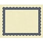Great Papers Certificates, 8.5" x 11", Beige and Matte Blue, 25/Pack (934425)