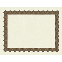 Great Papers Matte Certificates, 8.5 x 11, Beige/Gold, 100/Pack (934000)