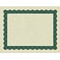 Great Papers Metallic Certificates, 8.5" x 11", Beige/Green, 100/Pack (934200)