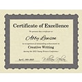 Masterpiece Studios Certificates, 8.5 x 11, Beige and Metallic Silver, 25/Pack (934325)