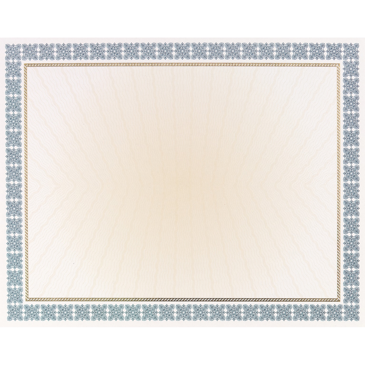 Great Papers Westminster Certificates, 8.5 x 11, Blue Foil, 15/Pack (963024)