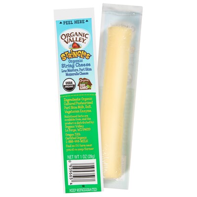 Organic Valley Mozzarella String Cheese, 24/Each (307-00328)