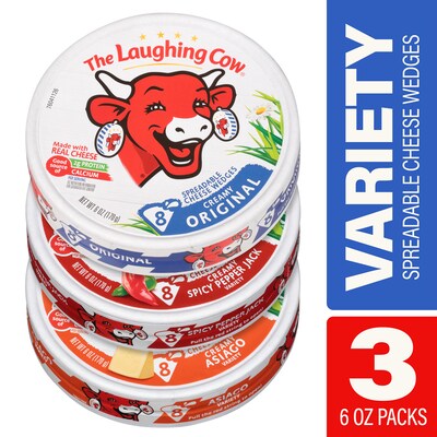 The Laughing Cow Cheese, Variety, 3/Pack (600-00238)