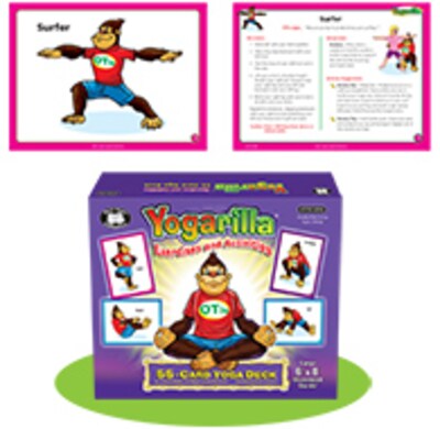 Super Duper Yogarilla Exercises and Activities 55 Cards Yoga Deck Card