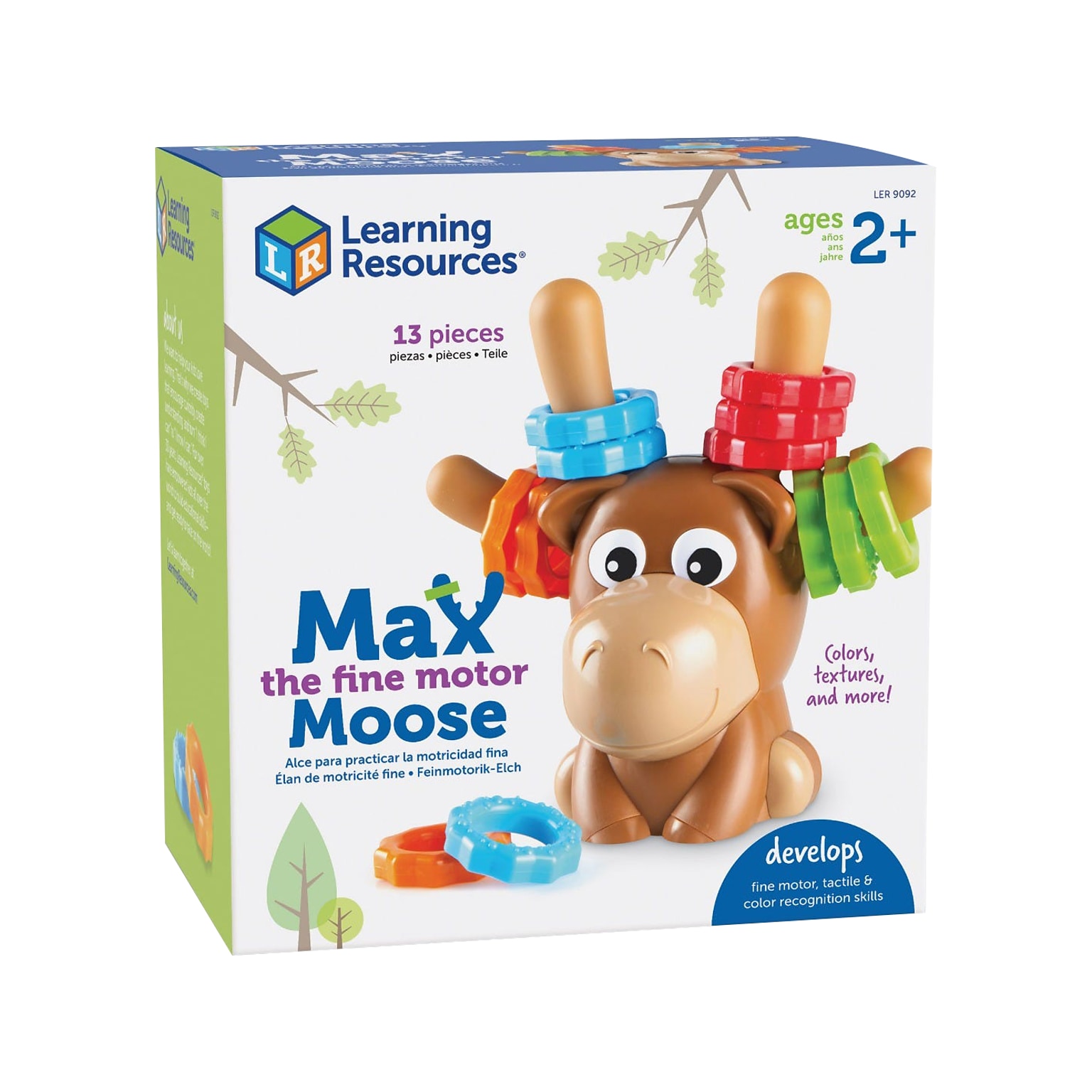 Learning Resources Max the Fine Motor Moose, Multicolor (LER 9092)