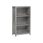 Whalen Fallbrook 3-Shelf 48"H Bookcase, Smoked Ash/Rustic Warm Gray (SPUS-FBBK-GM)