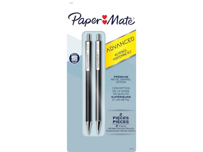 Paper Mate Advanced Mechanical Pencil, 0.5mm, #2 Medium Lead, 2/Pack (2128211)