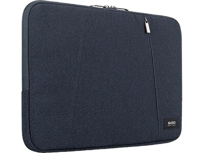 Solo New York Oswald Polyester Laptop Sleeve for 15.6" Laptops, Navy (SLV1615-5)