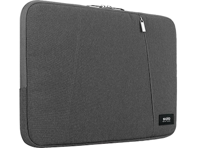 Solo New York Oswald Polyester Laptop Sleeve for 15.6" Laptops, Gray (SLV1615-10)