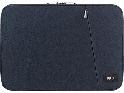 Solo New York Oswald Polyester Laptop Sleeve for 13.3 Laptops, Navy (SLV1613-5)