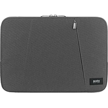 Solo New York Oswald Polyester Laptop Sleeve for 13.3 Laptops, Gray (SLV1613-10)