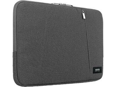 Solo New York Oswald Polyester Laptop Sleeve for 13.3 Laptops, Gray (SLV1613-10)