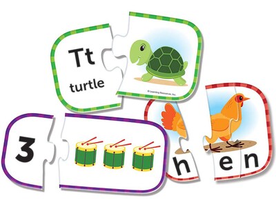 Learning Resources Puzzle Card PreK Bundle, Multicolor (LER 6085)