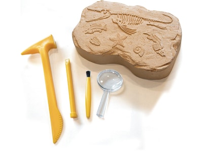 Educational Insights GeoSafari Fossil Excavation Kit, Assorted Colors (5340)