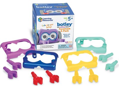 Learning Resources Botley The Coding Robot Facemask, Light Blue/Dark Blue/Purple/Translucent Yellow,
