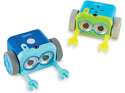 Learning Resources Botley The Coding Robot Facemask, Light Blue/Dark Blue/Purple/Translucent Yellow, 4/Pack (LER 2953)